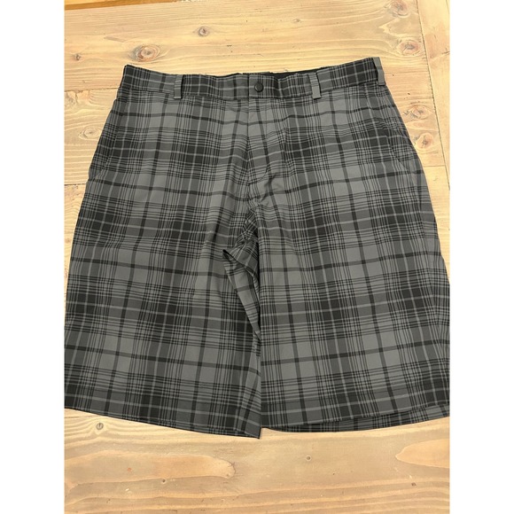 Nike Golf Other - F34 Nike Golf Tour Performance Mens Plaid Dri Fit Flat Front Golf Shorts Size 34